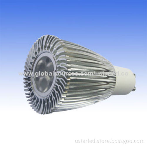 3x3 E27 LED Spotlight, AC/DC 12V, Pure Aluminum, CE and RoHS Marks, Whole Lens